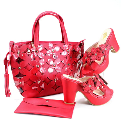 Italian Shoes And Bag Sets For Evening Party HRT1-50