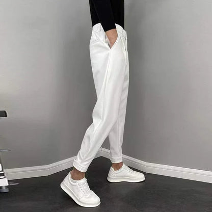Draped Fluid Trousers for Men Office Work Man Suits Pants Plus Big Size Fabric Slacks Luxury Fashion Korean Reviews Many Dress