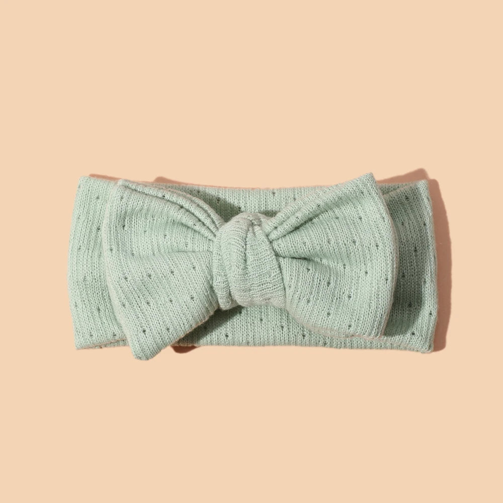 Baby Girl Hair Accessorie Solid Elastic Bow Hair Bands for Girls Soft Comfortable Baby Headband Cute Infant Photography Props