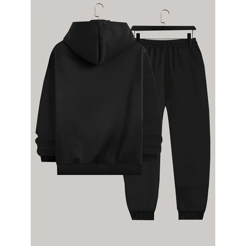 Men'S Sports Suit - Fashionable Long-Sleeved Hoodie And Casual Jogger Pants Very Suitable For Spring/Autumn Outdoor Activities