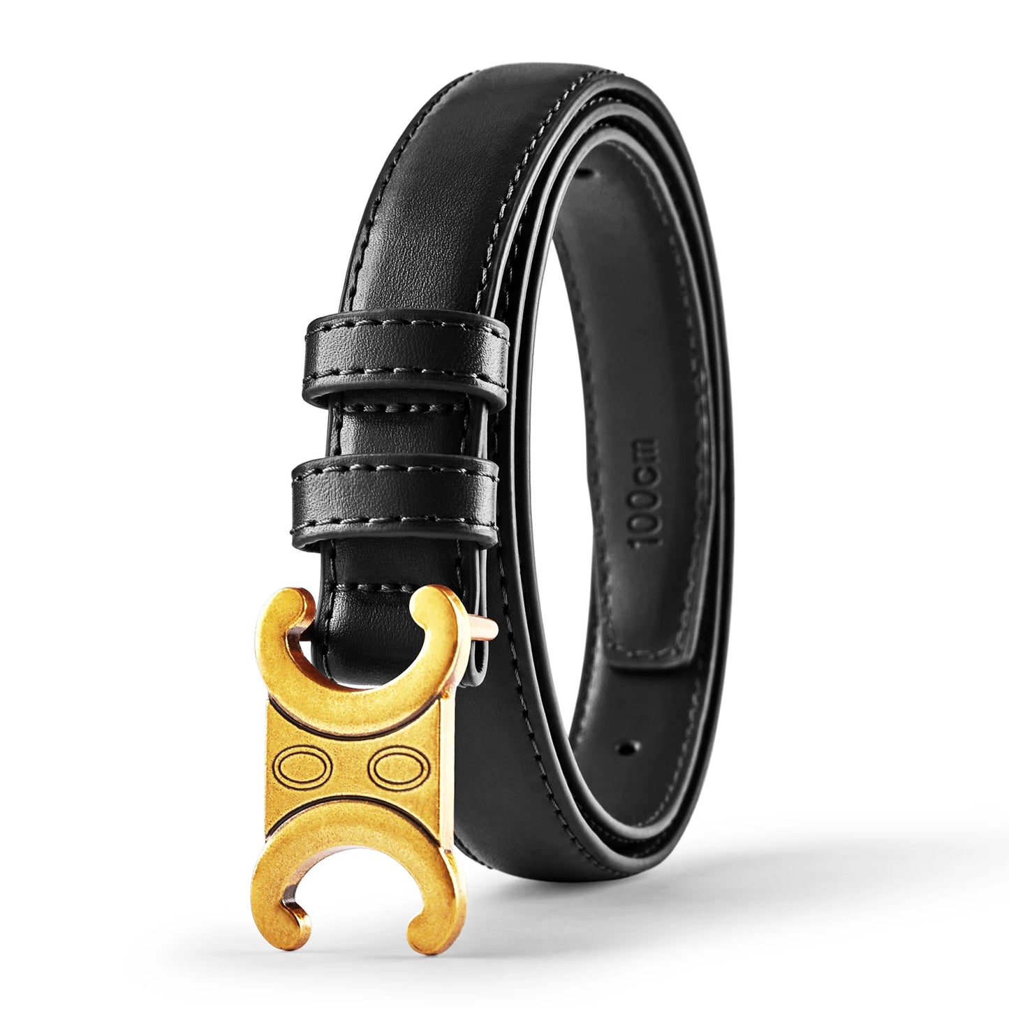 Fashion Women Belts High Quality Gold Buckle Best Matching Dress Jeans Belts for women