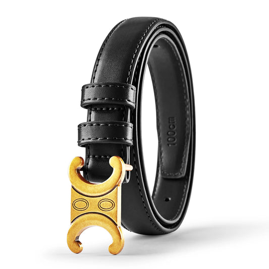 Fashion Women Belts High Quality Gold Buckle Best Matching Dress Jeans Belts for women