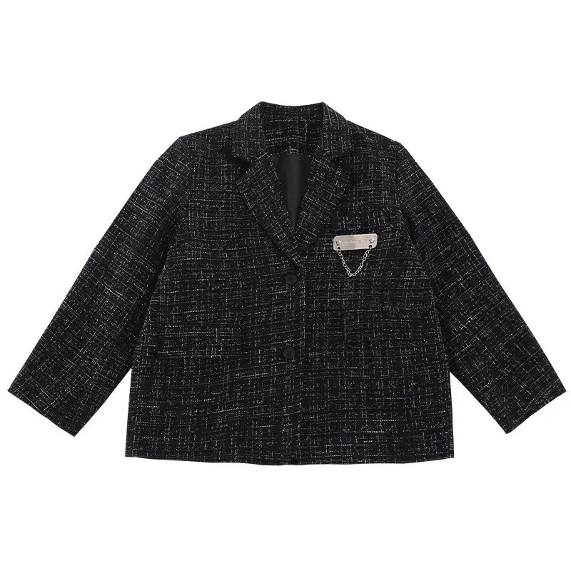 Teenage Girls Elegant Blazer Jackets New Arrivals 2025 Spring England Style Suits Tops High Quality Children Clothes Coats 5-14Y