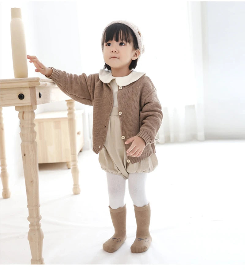 5 Pairs Infant Newborn Baby Anti-Slip Socks For Girls and Boys Accessories Toddler Cute Cartoon Floor Stockings