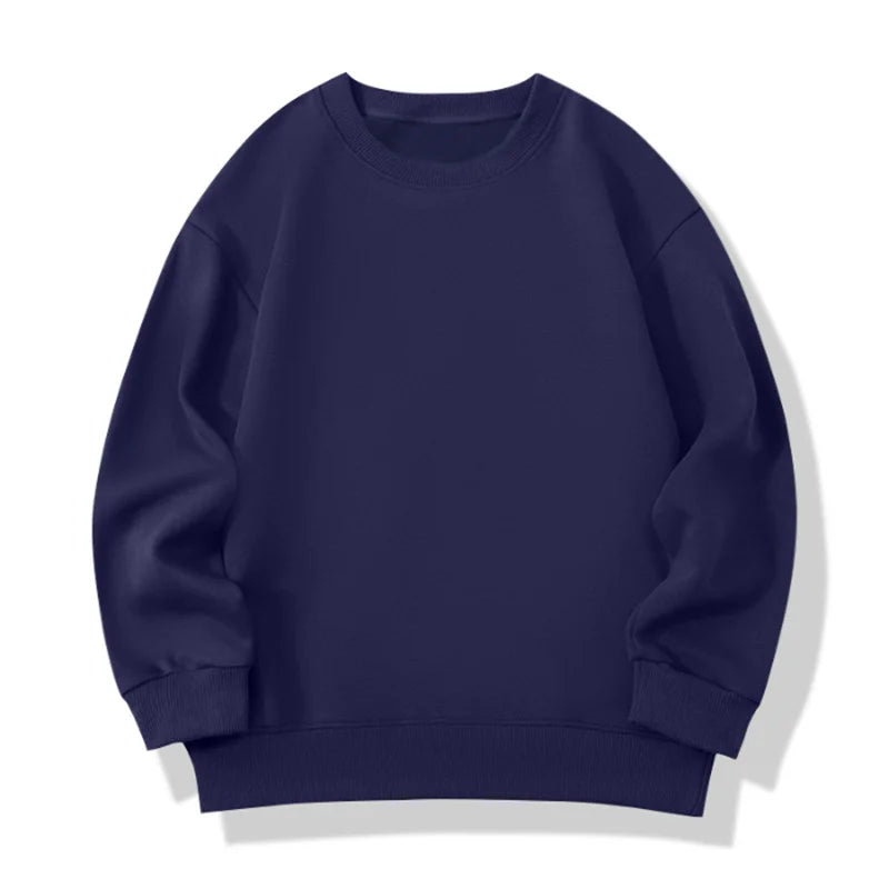 Fashion Girls Boys Sweatshirts Clothing Autumn Solid Color Casual Long Sleeve Loose Tops Children's Clothes Teen 6 8 10 12 Years