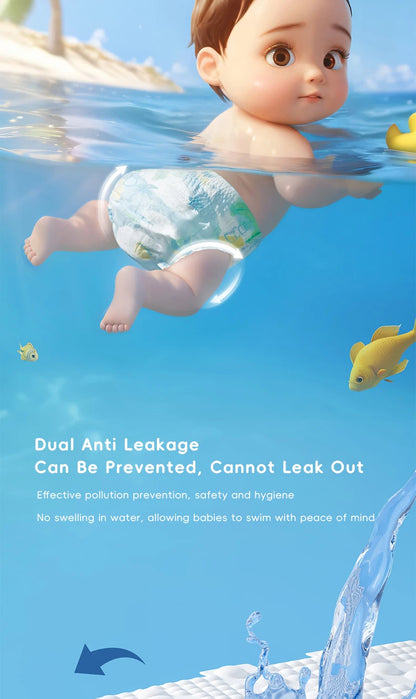 Waterproof Baby Swimming Diaper Disposable Swimwear Pull-Up Pants 0-3 Years Toddler Aquatic Trousers Infant Baby Swimming Trunks