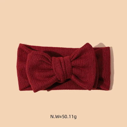 Baby Girl Hair Accessorie Solid Elastic Bow Hair Bands for Girls Soft Comfortable Baby Headband Cute Infant Photography Props