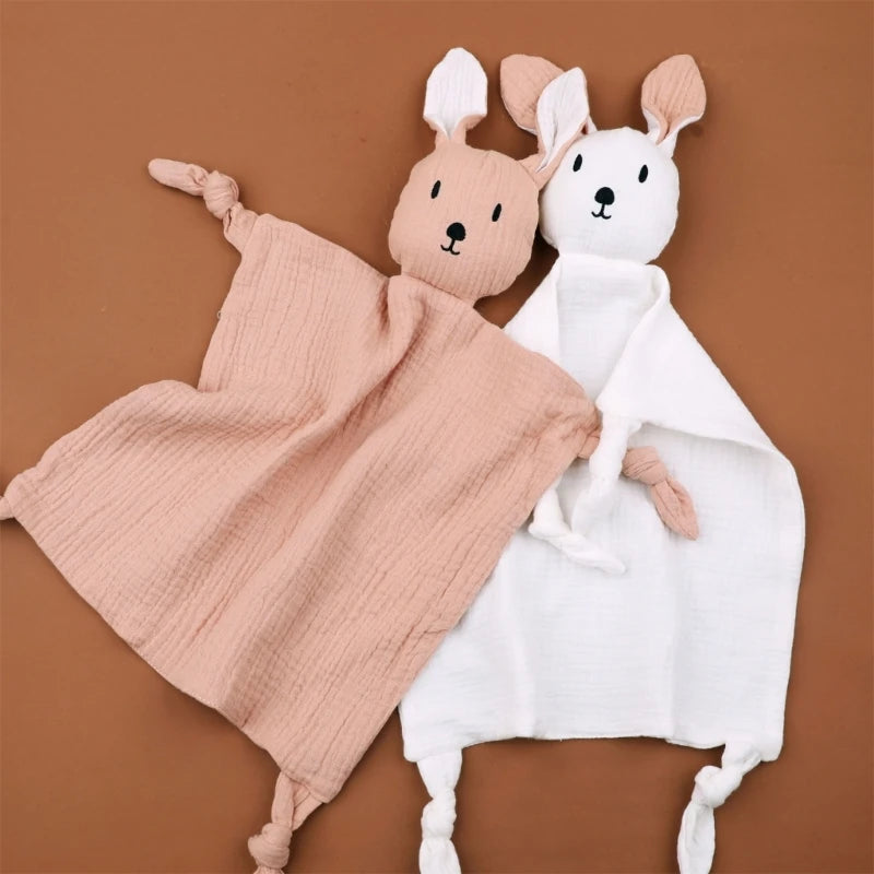 Stuffed Goose Baby Towel Cotton Baby Sleeping Cuddling Security Blanket Newborn Soothe Appease Towel Kids Face Towel Washcloth