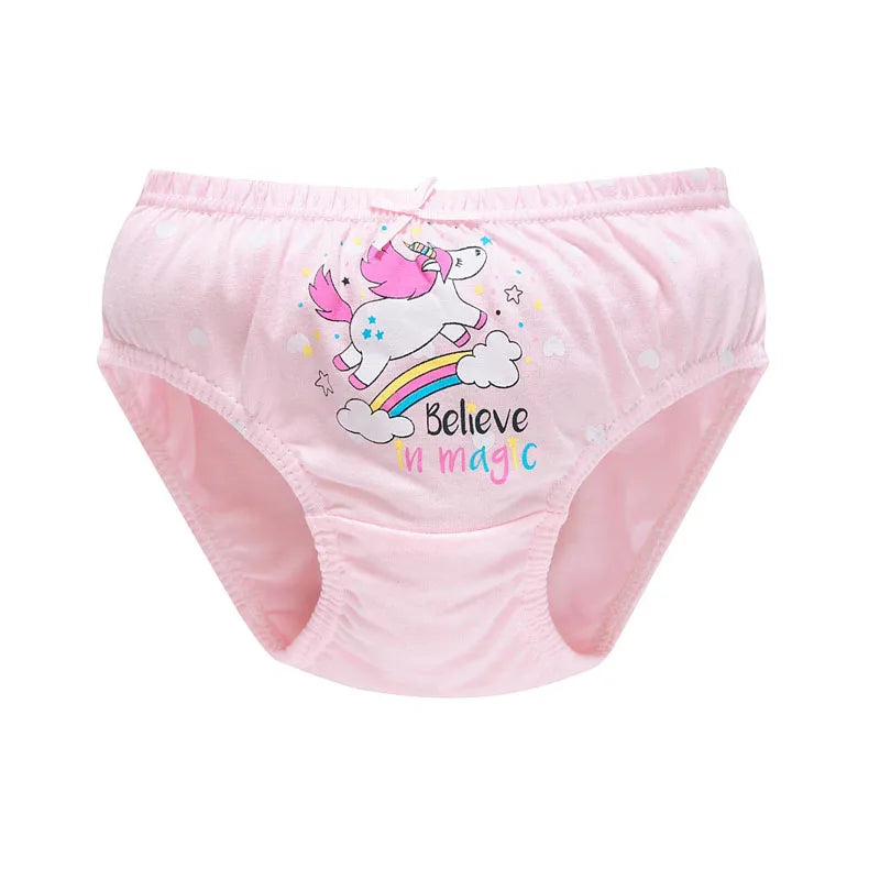 5 Packs/Box Children Underwear Girls Panties Cotton Comfortable Toddlers Kids Triangle Underpants Breathable Briefs For Girls