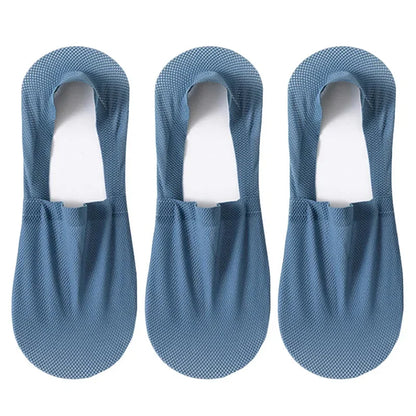 3-Pack Invisible Boat Socks – Breathable Low-Cut Socks