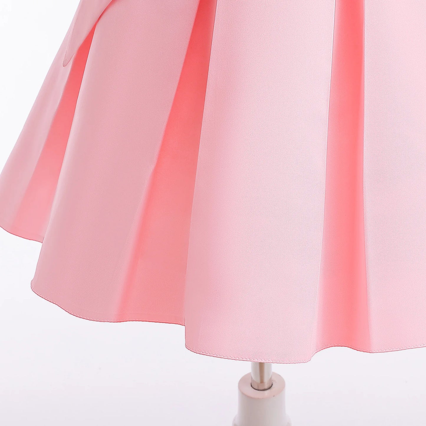 Girls Black Dress Children's Clothing Pink Solid Color Single-Shoulder Dress Fashionable Princess Dress Birthday Evening Dress