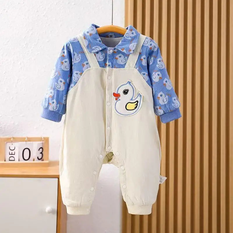 Spring Outfit for Baby Boys: Shirt And Pant Onesie Newborn Clothing Set for Outings