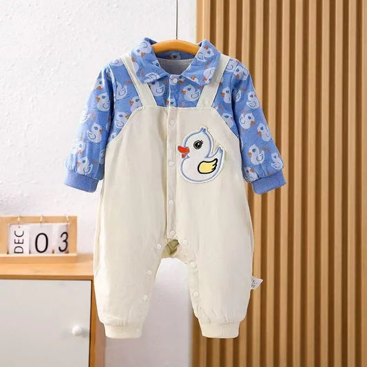 Spring Outfit for Baby Boys: Shirt And Pant Onesie Newborn Clothing Set for Outings