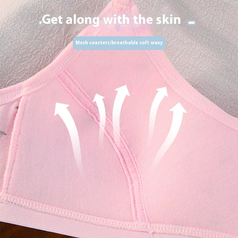 Teenage Girls Underwear 3PCS Developmental Small Undershirt Female Big Boy Elementary School Students Cotton 10-13 Years Old Bra
