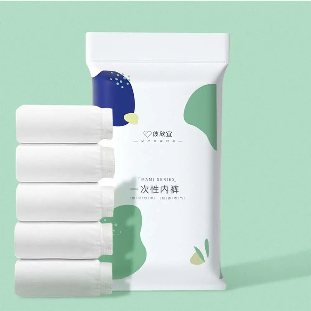 Prenatal Briefs Childbirth Women's  Disposable Panties 5pcs Maternity Underwear Maternity Intimates Postpartum Underpants