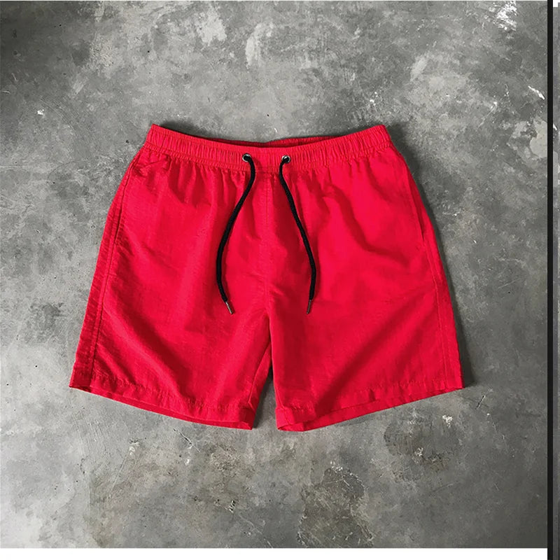 Men's Beach Pants Casual Five-Panel Shorts Fashion Trendy Outerwear Loose Fit Waterproof Surfing Swimming Trunks