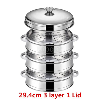 Stainless Steel Pot Steamer Rice Cooker Food Steaming Grid with Double Ear Drain Basket Kitchen Cooking bamboo steamer cooker