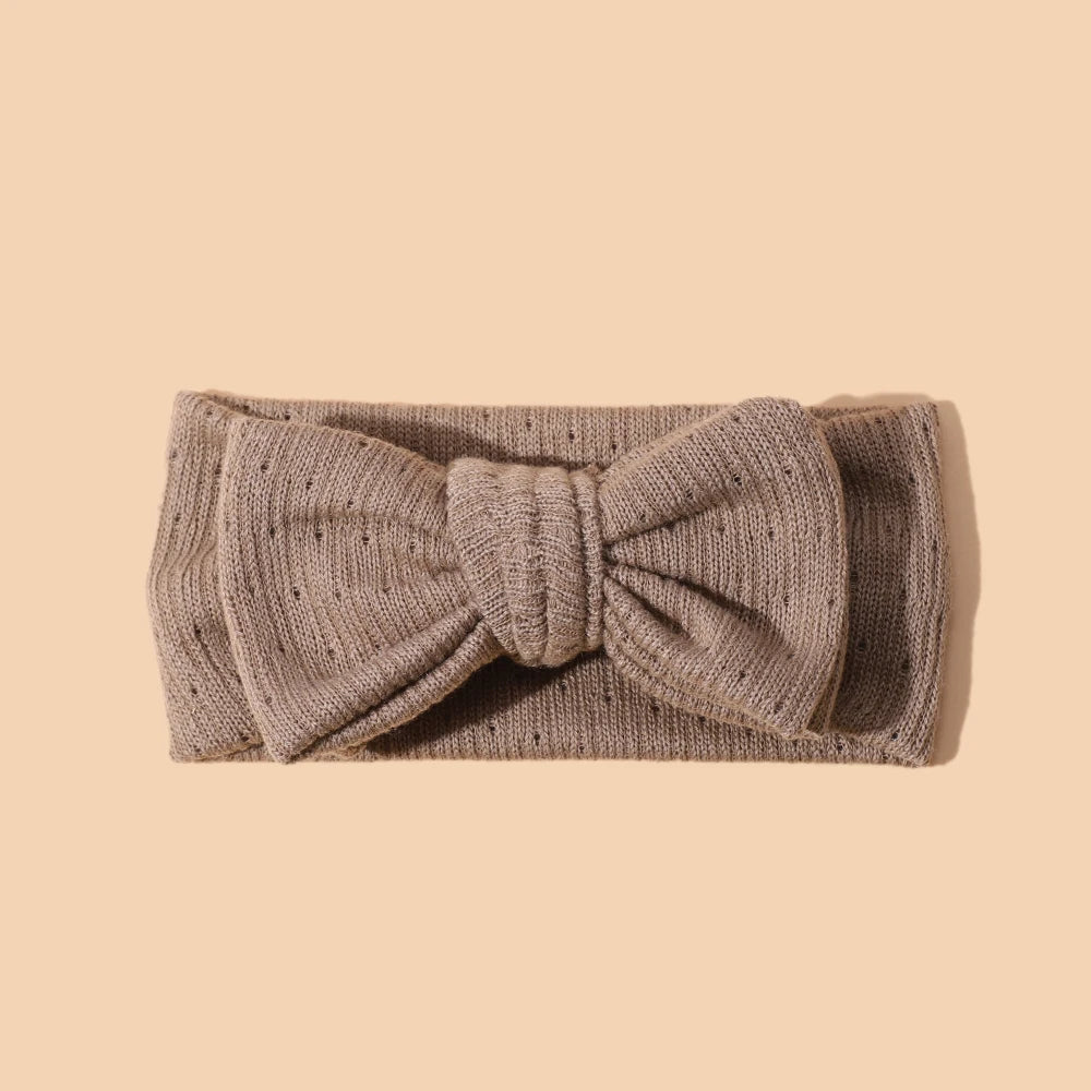 Baby Girl Hair Accessorie Solid Elastic Bow Hair Bands for Girls Soft Comfortable Baby Headband Cute Infant Photography Props