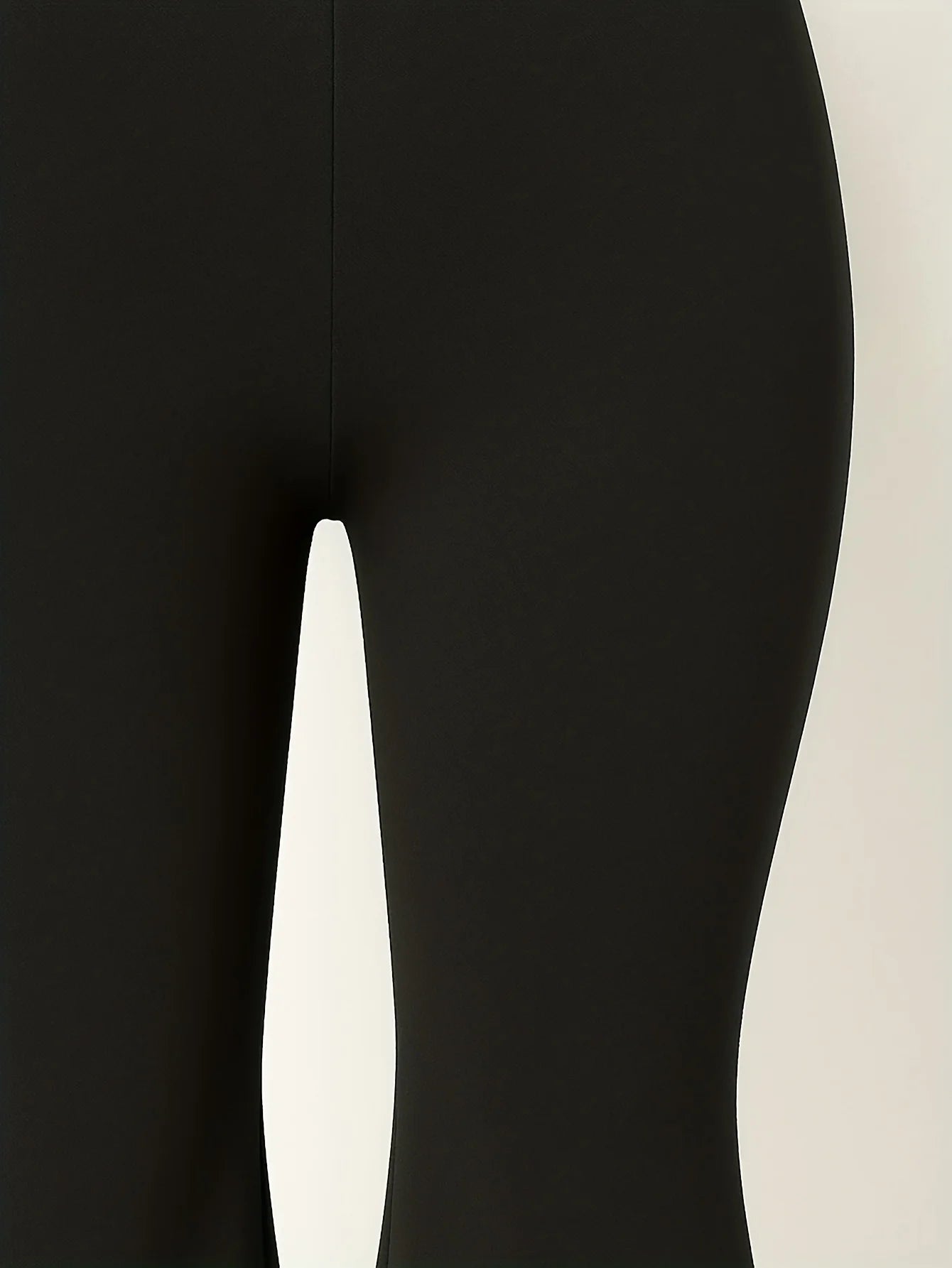 Girls' Black Bell-Bottom Pants 3-Piece Set, Suitable for Girls, Black Casual Sports Comfortable and Fashionable Pants Set, Suitable for Girls Aged 3-11, for Home, Outings, and School Wear