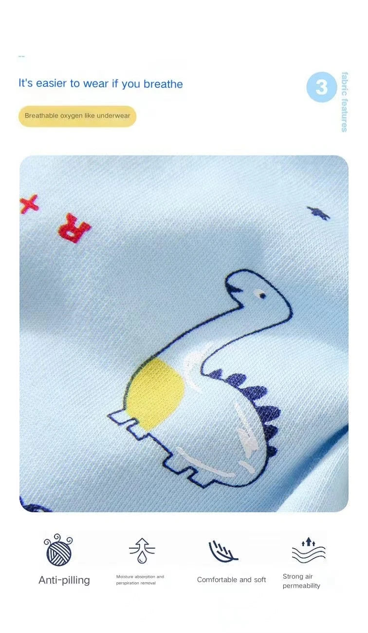 Children Boy Briefs 100% Cotton Soft Toddler Cartoon Girl Short Panties Kid Underwear for Infant Boy Teen Underpant 2 -15 Years