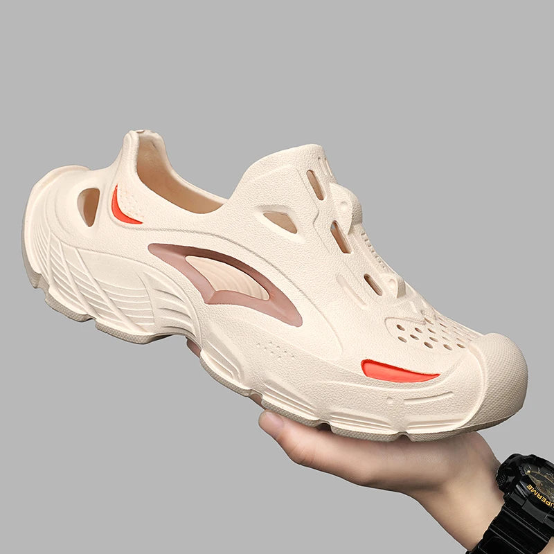 Men's 2025 Summer Outdoor Wear Non-Slip, Anti-Odor Breathable Sandals Wading Beach Sports All-Inclusive Sandals and Slippers