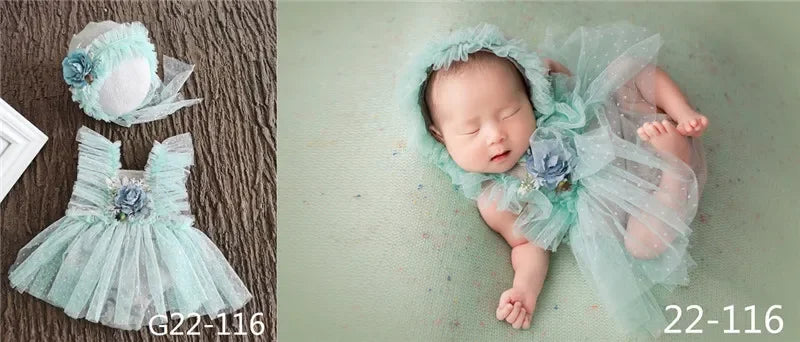 Newborn Photography Props Baby Girl Hat Shoes Lace Romper Bodysuits Outfits Photo Clothing Fotografia Boy Costume Accessories