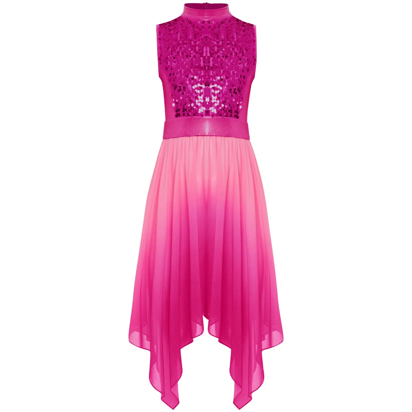Girls Lyrical Dance Dress Kid Celebration of Spirit Church Dress Children Dancewear Stage Performance Wordhip Liturgical Costume