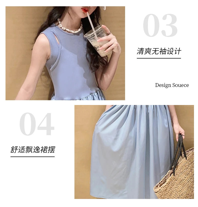 French teenage girls dress roupa vestido longo infantil menina 12 a 14anos kids clothes pink one-pieces elegant long dresses 10
