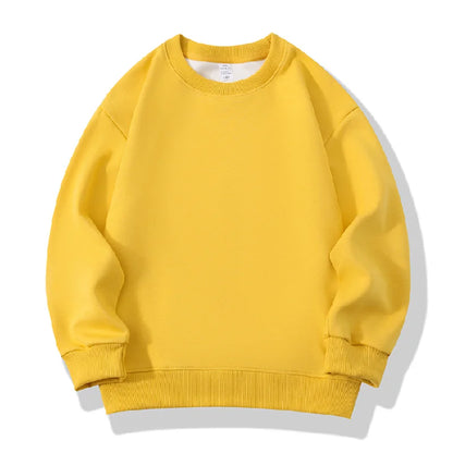 Fashion Girls Boys Sweatshirts Clothing Autumn Solid Color Casual Long Sleeve Loose Tops Children's Clothes Teen 6 8 10 12 Years