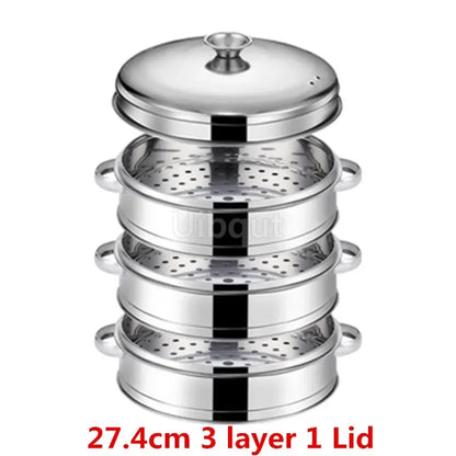 Stainless Steel Pot Steamer Rice Cooker Food Steaming Grid with Double Ear Drain Basket Kitchen Cooking bamboo steamer cooker