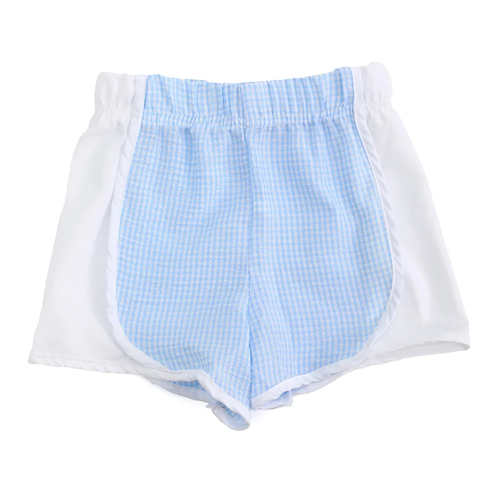 Girls Athletic Shorts Seersucker Lightweight Running Shorts For Teens Kids Quick Dry Sports Active Short Pants