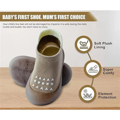 Baby Shoes Boys Girls First Walking Shoes Non Slip Soft Sole Child Floor Sneakers Toddler Infant Kids Rubber Sock Shoes