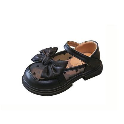 Walking Shoes For Baby Girls Soft Bottom Princess Shoes Sandals Spring Autumn Bow Round Toe Princess Dress Non-slip Shoes