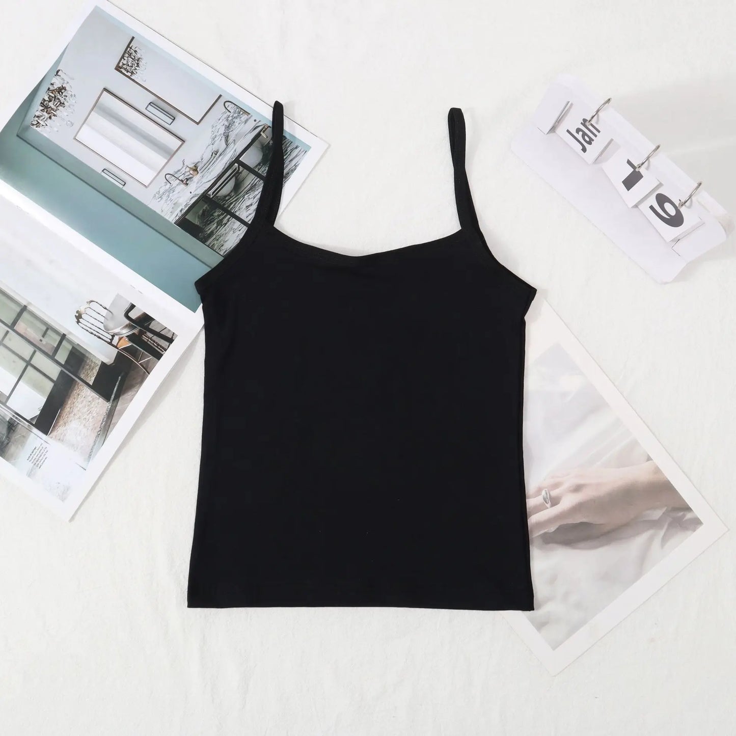 Adolescent Girls' Underwear Vest Without Steel Ring Elementary School Students' Strapless Solid Color Vest Children's Base Shirt