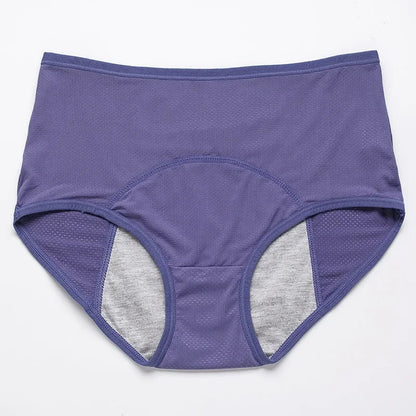 Period Underwear for Women 4 Layer Leakproof Cotton Panties Postpartum Menstrual Overnight Absorbent Underwear Seamless Moisture