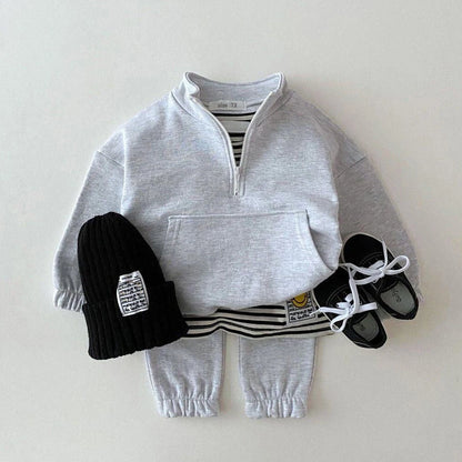 Baby Boy Girl Clothes Set Infant Kids Cotton Tops Jacket Pants Suit Toddler Boys Sweatshirt Trousers Clothing 2pcs/set Tracksuit