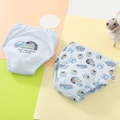 10 Pcs Reusable Baby Training Pants Washable Kids Cloth Diaper Nappies Changing Underwear Infant Toddler Potty Training Panties