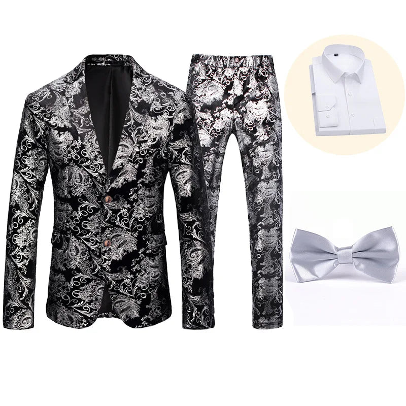 2026 Men's Suit Two Piece Sets Single-breasted Blazer Jackets and Pants Wedding Suits for Men Party Banquet Tuxedo Dress Outfits