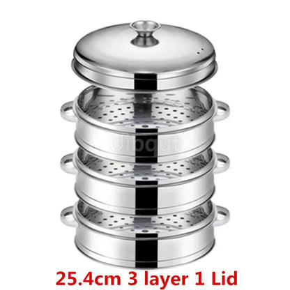 Stainless Steel Pot Steamer Rice Cooker Food Steaming Grid with Double Ear Drain Basket Kitchen Cooking bamboo steamer cooker