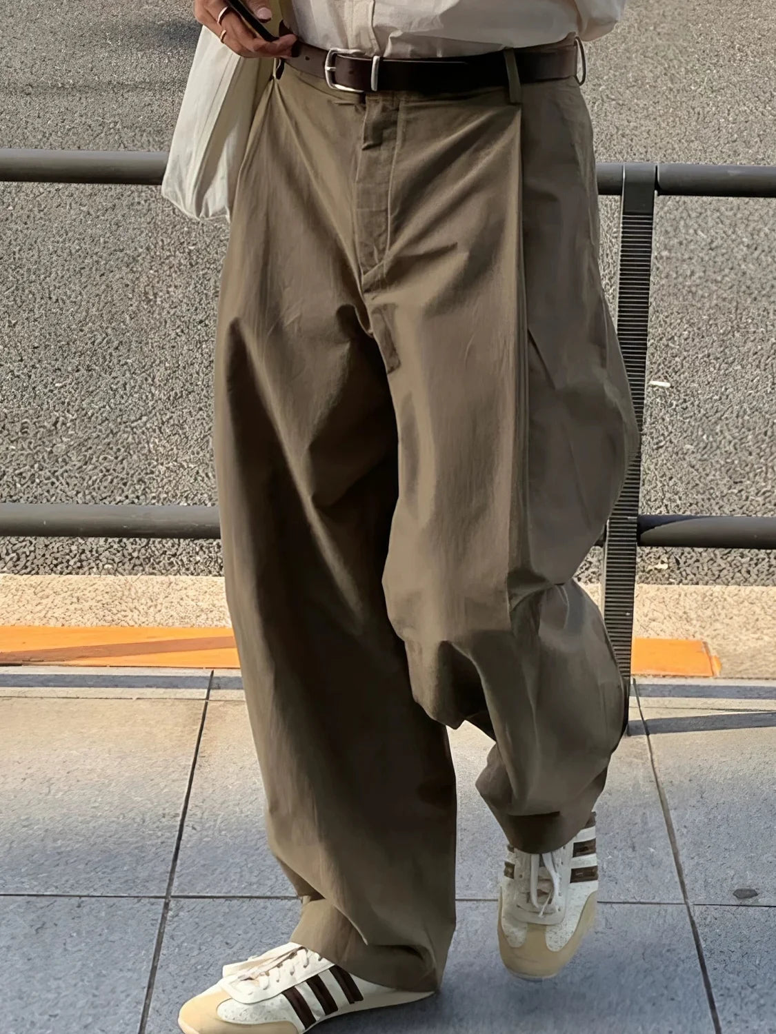 American Cityboy Loose Fit Straight Leg Men's Casual Pants Comfortable Durable Workwear Trousers Fashionable Loose Sensation