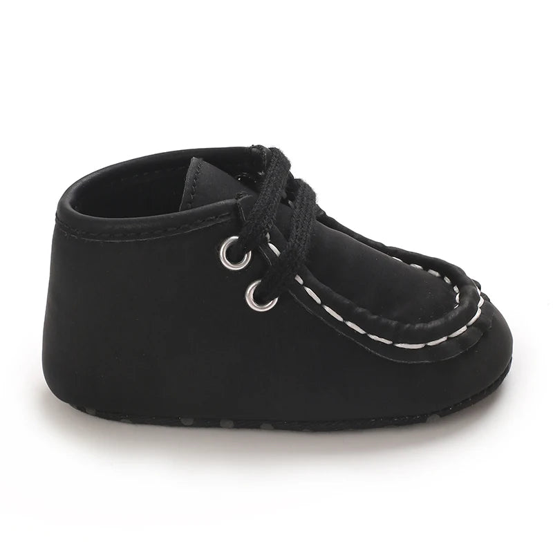 Classic Casual  Baby Shoes for Boys 0-1 Year Old Lace-Up Spring Autumn Soft Sole Comfortable Casual Walking Shoes