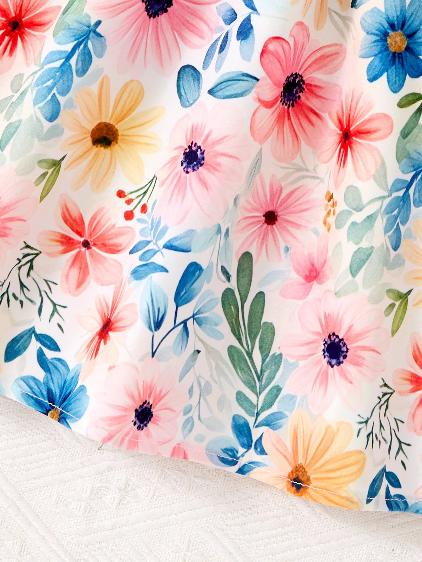 Girls Casual Dresses Denim Print Button Bow Ruffled sleeves Floral Tulle Cute Princess Formal Dresses Children Casual Dresses