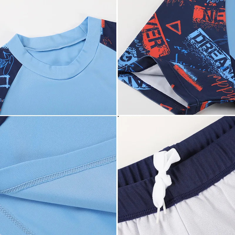 Children's Oversized Swimsuit Set, Beach Pants for Teenagers and Kids, Overweight and Enlarged Boys' Swimwear, Summer Beach Pant