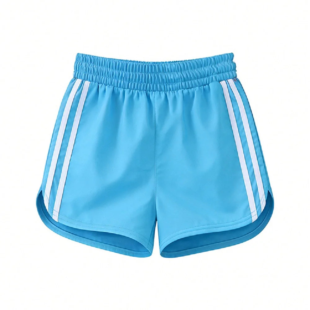 Summer Men's Beach Pants Worn As Outerwear With Large Size Drawstring And Youth-style Mesh Quick-drying Three-piece Pants