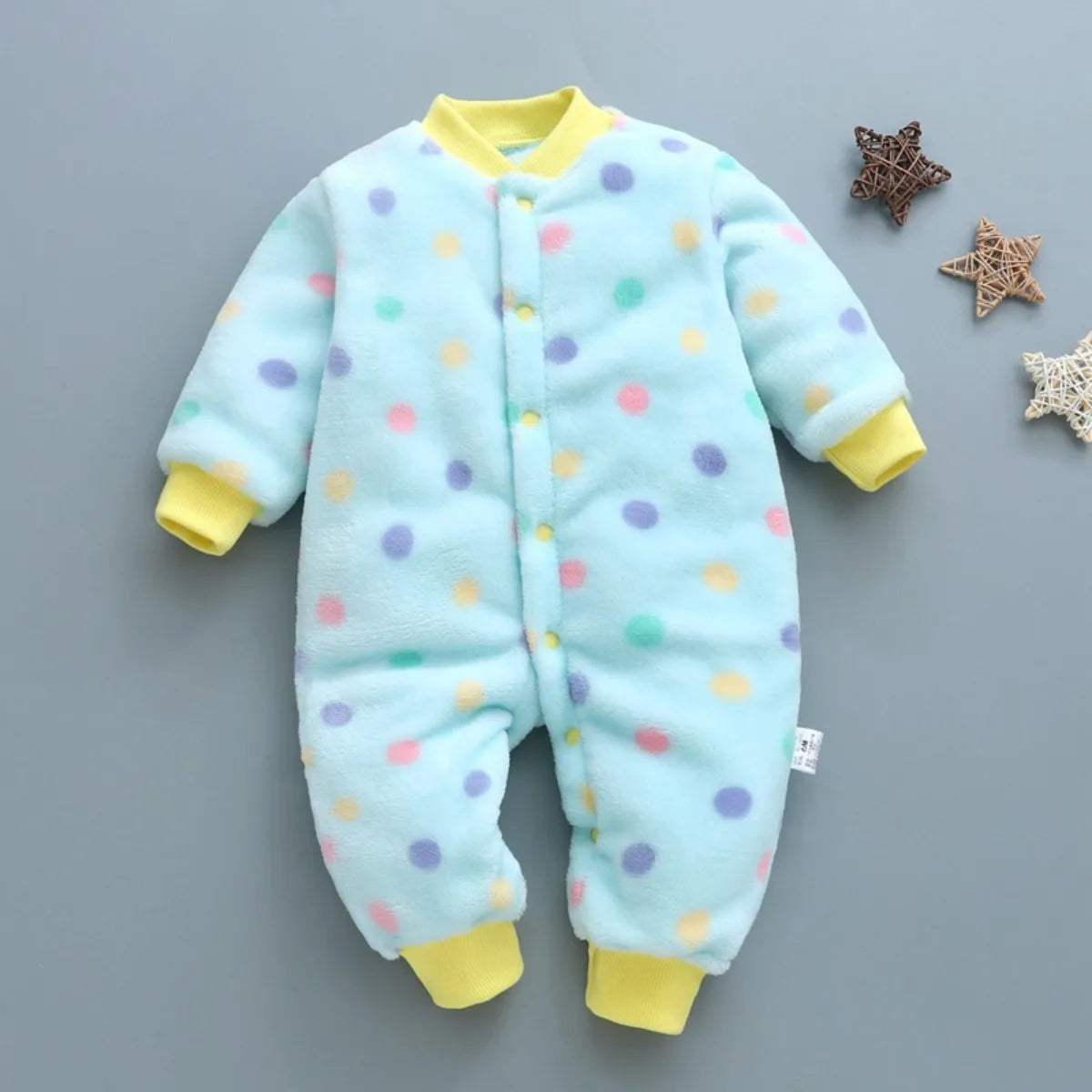 Baby Boy Autumn Winter Warm Pajamas 0-18 Months Infant Girl Flannel Comfortable Jumpsuit Kid Soft Skin-friendly Outwear Romper