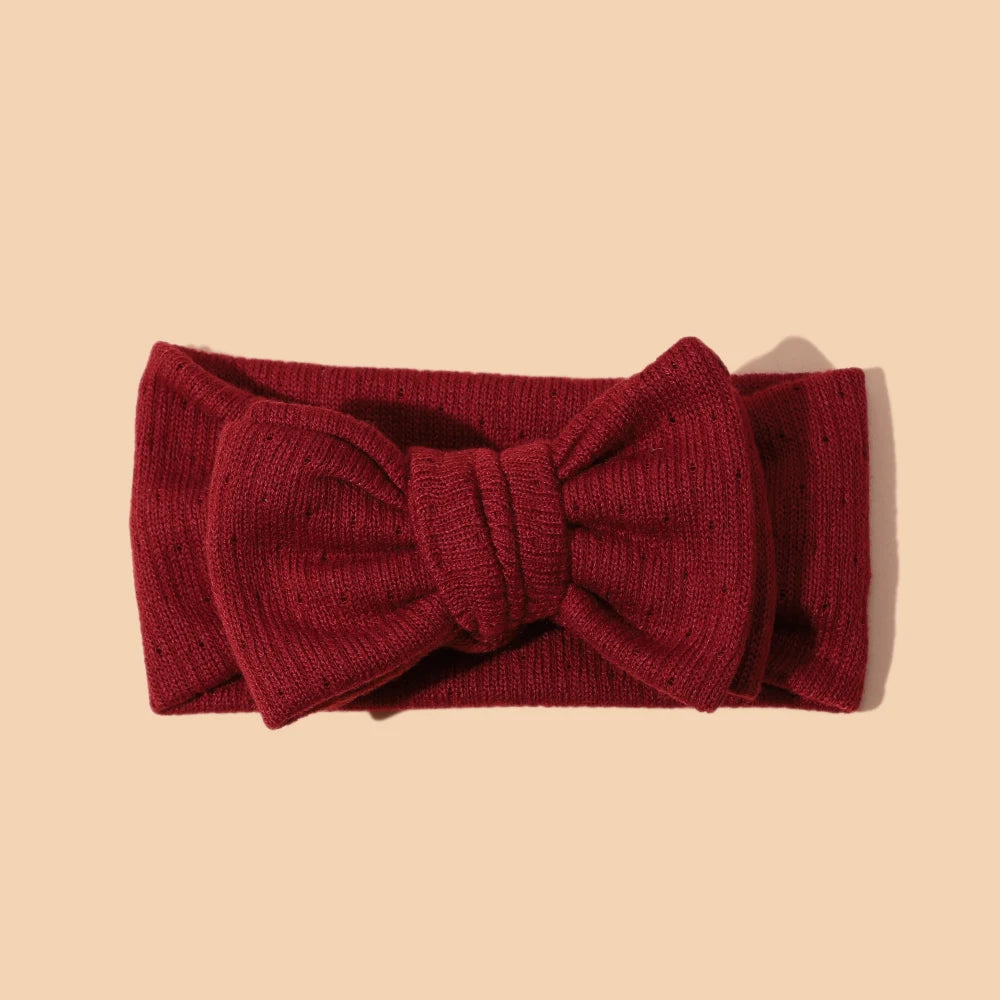 Baby Girl Hair Accessorie Solid Elastic Bow Hair Bands for Girls Soft Comfortable Baby Headband Cute Infant Photography Props