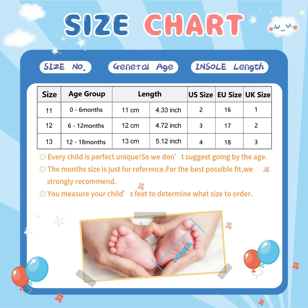 Baby Boys Girls Shoes Infant Leather Rubber Sole Anti-slip Toddler First Walkers Crib Shoes Newborn Girl Princess