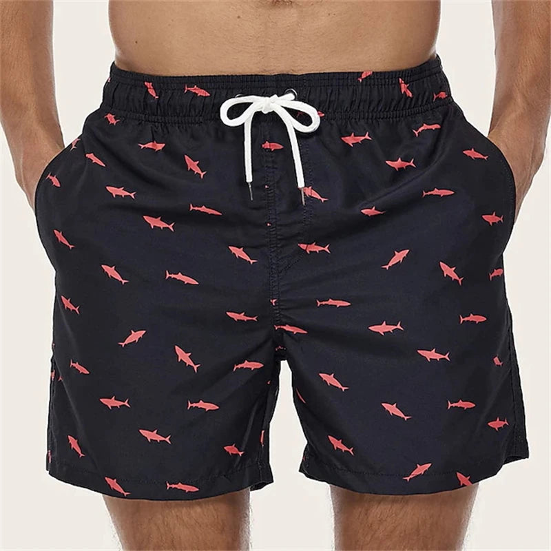 Men Beach Shorts 3D Print Summer Swimwear Men Fashion Casual Male Swimming Trunks Quick Dry Man Surf Board Shorts Beachwear Moto