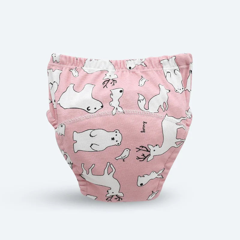 Newborn Training Pants Baby Shorts Print Color Washable Underwear Boy Girl Cloth Diaper Reusable Nappies Infant Stuff