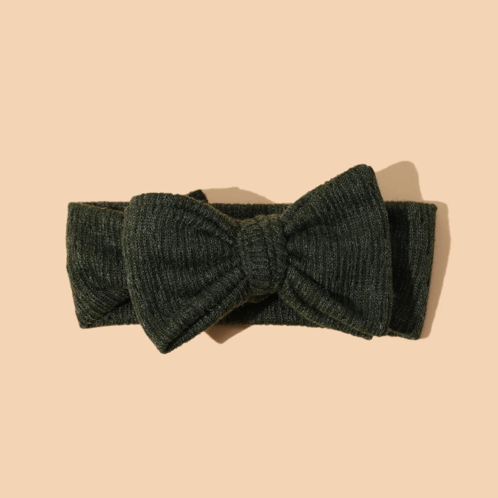 Baby Girl Hair Accessorie Solid Elastic Bow Hair Bands for Girls Soft Comfortable Baby Headband Cute Infant Photography Props